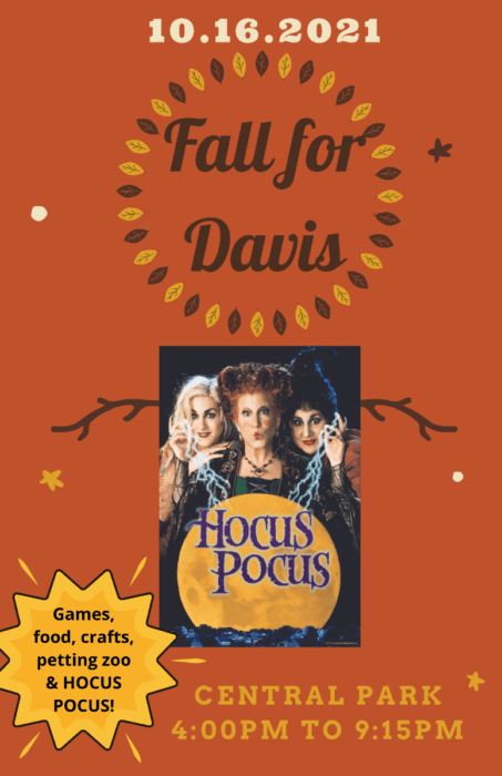poster for Fall for Davis October festival.