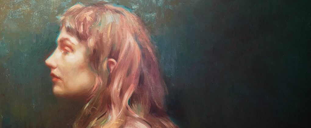 Viridian Woman, painting by Kelley Mogilka
