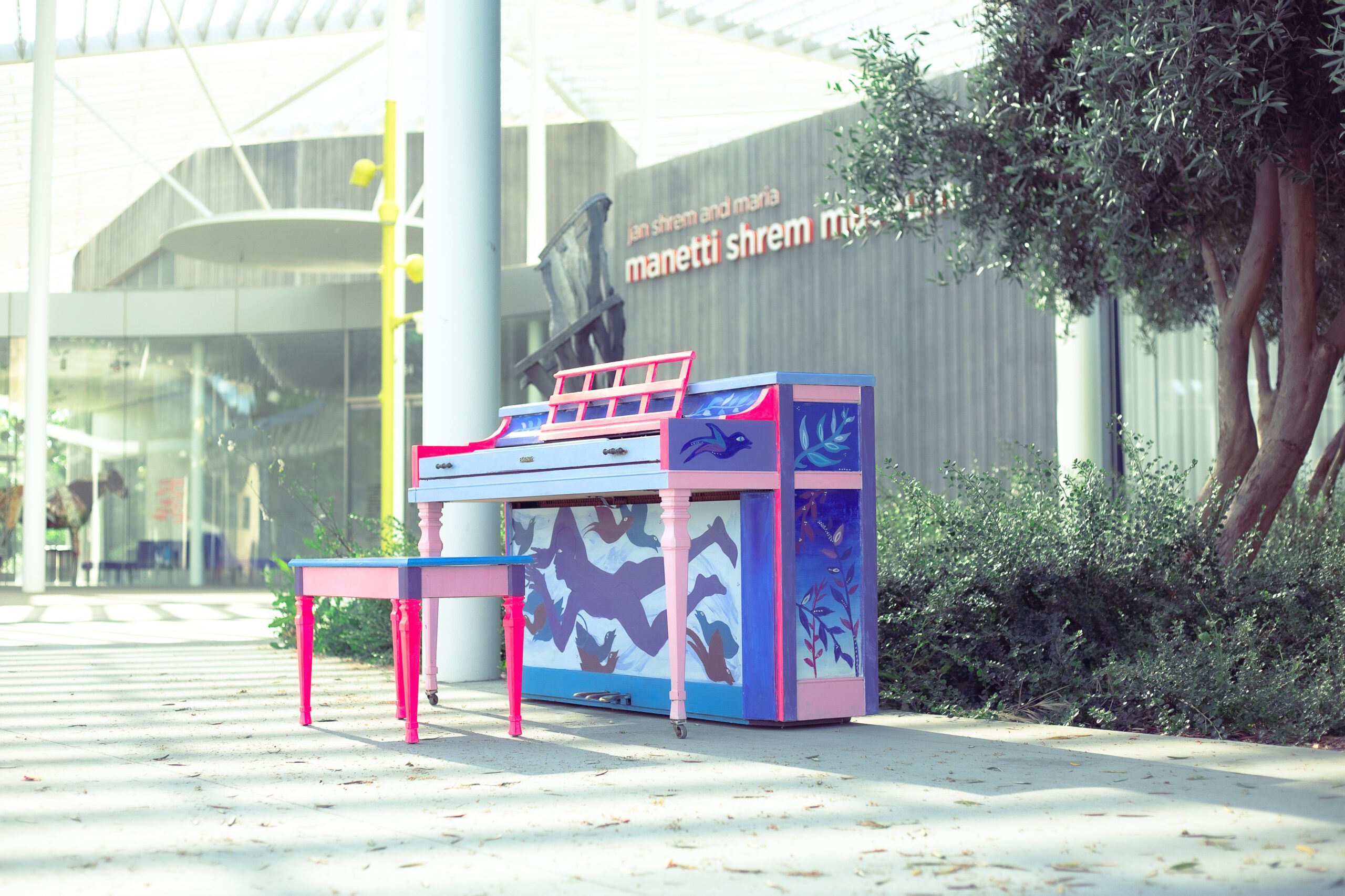 Image of a public piano, part of the In the Key of Davis program.